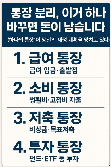 ‘하나의 통장’이 당신의 재정 계획을 망치고 있다